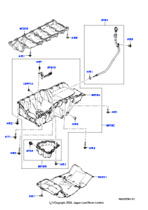 15AE Ölwanne/Ölmeßstab L461 NEW RANGE ROVER SPORT 2023 > (L461),3,0 l AJ20D6 Diesel High