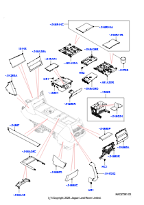 10AH Bodenkonsole L460 NEW RANGE ROVER 2022 > (L460),Langer Radstand