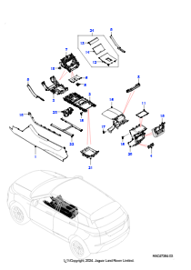 10AK Bodenkonsole L551 NEW RANGE ROVER EVOQUE 2019 > (L551),Hergestellt in Werk Changsu (China)