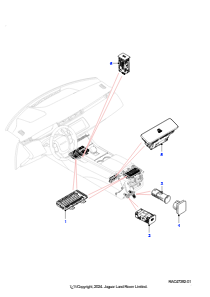 05AD Anbauteile Instrumententafel L551 NEW RANGE ROVER EVOQUE 2019 > (L551),Hergestellt in Werk Changsu (China)