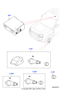 20AB Reifendrucküberwachung L663 NEW DEFENDER 2020 > (L663),Mit Reifendrucksensoren