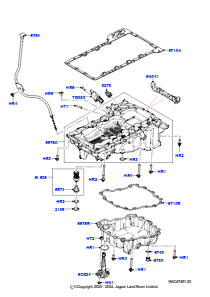 15AA Ölwanne/Ölmeßstab L461 NEW RANGE ROVER SPORT 2023 > (L461),4.4L V8 Turbo Petrol(NC11)