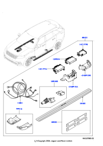 35 TRITTBRETTER UND ROHRE L560 RANGE ROVER VELAR 2017 > (L560),Ohne Motorbatterie für Hybridf.