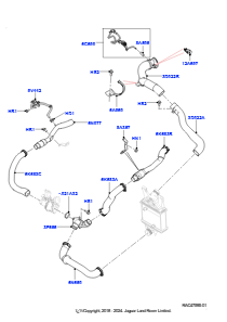 10K Zw.kühler/Luftführung/Schläuche L462 DISCOVERY 5 2017 > (L462),3,0 V6 D Gen2 Twin Turbo