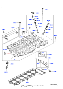15AC Zylinderkopf L461 NEW RANGE ROVER SPORT 2023 > (L461),3,0 l AJ20P6 Benzin-PHEV