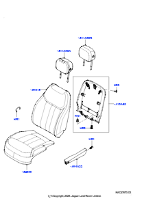 05AA Bezüge - Vordersitz L460 NEW RANGE ROVER 2022 > (L460),Perf. Taurus Leder/PVC