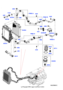 10AA Ölkühler/Ölfilter L460 NEW RANGE ROVER 2022 > (L460),4.4L V8 Turbo Petrol(NC11)