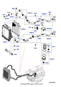 10AA Ölkühler/Ölfilter L460 NEW RANGE ROVER 2022 > (L460),4.4L V8 Turbo Petrol(NC11)