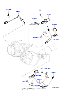 08AF Abgassensoren und Module L560 RANGE ROVER VELAR 2017 > (L560),Benzin Schadstoffklasse 6 Peking