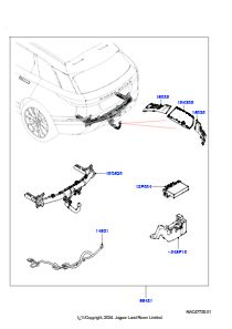 30AP Zubehörsatz L560 RANGE ROVER VELAR 2017 > (L560),(-)"AUS/CDN/USA"