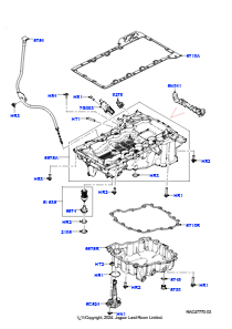 15AA Ölwanne/Ölmeßstab L663 NEW DEFENDER 2020 > (L663),4.4L V8 Turbo Petrol(NC11)