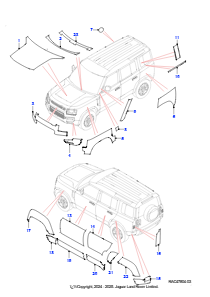 20AE Wrapping Folien L663 NEW DEFENDER 2020 > (L663),SV-Modellspez