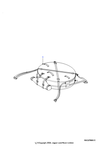 15AC Reserverad-Halterung L460 NEW RANGE ROVER 2022 > (L460),Reserveradtasche/-abdeckung
