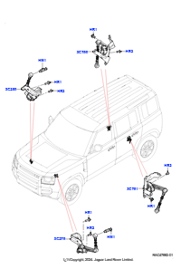 10AC Steuerung/Elektrik, Luftfederung L663 NEW DEFENDER 2020 > (L663),Elektronische Luftfederung mit Ki