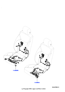 14J Kabelstrang - Sitz L462 DISCOVERY 5 2017 > (L462)