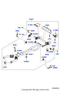07AB Auspuffanlage hinten L663 NEW DEFENDER 2020 > (L663)