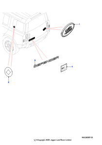 05AC Schriftzüge L663 NEW DEFENDER 2020 > (L663)