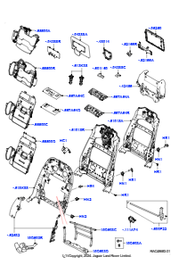 10C Rückenlehne - Vordersitz L405 RANGE ROVER 2013 - 2022