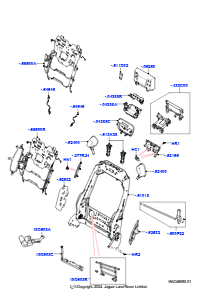 10AA Rückenlehne - Vordersitz L460 NEW RANGE ROVER 2022 > (L460),Hybrider Sitzrahmen