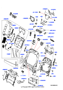 10AB Rückenlehne - Vordersitz L460 NEW RANGE ROVER 2022 > (L460),Premium-Sitzrahmen
