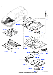 15AH Spritz- und Hitzeschutzschilde L460 NEW RANGE ROVER 2022 > (L460),3,0 l AJ20P6 Benzin High