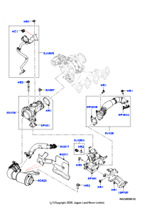 20AC Abgasrückführung L560 RANGE ROVER VELAR 2017 > (L560),2.0L AJ21D4 Diesel Mitte