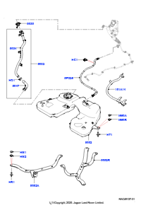 05AN Kraftstoffbehälter L461 NEW RANGE ROVER SPORT 2023 > (L461),3,0 l AJ20P6 Benzin High