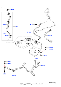 05AP Kraftstoffbehälter L461 NEW RANGE ROVER SPORT 2023 > (L461),3,0 l AJ20P6 Benzin High