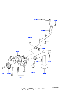 05 Ölpumpe L405 RANGE ROVER 2013 - 2022,5.0L OHC SGDI SGM V8 Benzin - AJ133