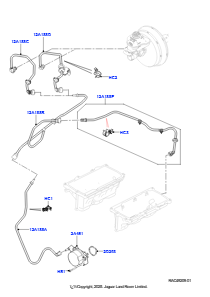 25D Unterdr.steuerung & Lufteinblasung L494 RANGE ROVER SPORT 2014 - 2022 (L494),Rechtslenker