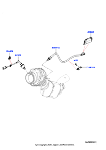08AL Abgassensoren und Module L461 NEW RANGE ROVER SPORT 2023 > (L461),Europäische Abgasnorm Stufe V