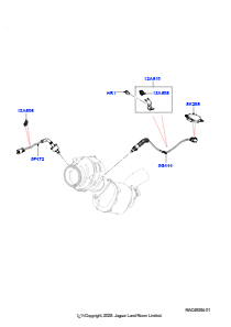 08AG Abgassensoren und Module L460 NEW RANGE ROVER 2022 > (L460),Europäische Abgasnorm Stufe V