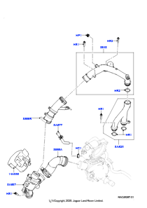 20E Thermostat/Gehäuse und Anbauteile L560 RANGE ROVER VELAR 2017 > (L560),5.0LP Aj133 Dohc Cda S/C Enhanced
