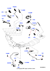 08AB Abgassensoren und Module L550 DISCOVERY SPORT 2015 > (L550),Werk Halewood