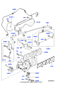 25D Turbolader L494 RANGE ROVER SPORT 2014 - 2022 (L494),2,0 l 16V TIVCT T/C 240 PS Benzin