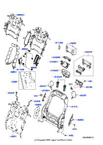 10AA Rückenlehne - Vordersitz L461 NEW RANGE ROVER SPORT 2023 > (L461),Hybrider Sitzrahmen