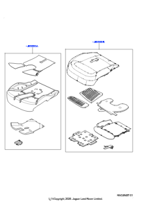 15AB Sockel - Vordersitz L461 NEW RANGE ROVER SPORT 2023 > (L461),(+)"CDN/MEX/USA"