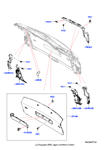 50 Hecktür-/Heckklappenverkleidungen L461 NEW RANGE ROVER SPORT 2023 > (L461)
