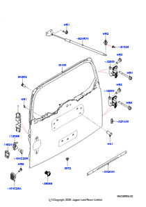 15AA Tür - Gepäckraum L663 NEW DEFENDER 2020 > (L663)