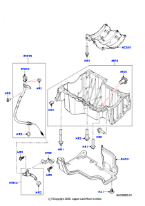 15AB Ölwanne/Ölmeßstab L551 NEW RANGE ROVER EVOQUE 2019 > (L551),Werk Halewood