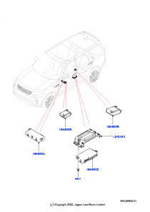 05F Module u. Sensoren - Fahrzeug L462 DISCOVERY 5 2017 > (L462)