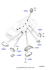 05D Module u. Sensoren - Fahrzeug L405 RANGE ROVER 2013 - 2022