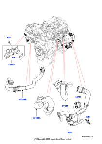 06AS EGR-Kühlsystem L462 DISCOVERY 5 2017 > (L462),2.0L I4 DSL HIGH DOHC AJ200
