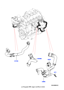 06AC EGR-Kühlsystem L494 RANGE ROVER SPORT 2014 - 2022 (L494),Stufe V plus DPF