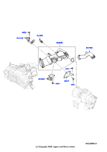 10AA Zw.kühler/Luftführung/Schläuche L550 DISCOVERY SPORT 2015 > (L550),Hergestellt in Werk Changsu (China)