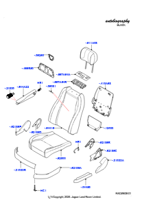 05L Bezüge - Vordersitz L405 RANGE ROVER 2013 - 2022,2S AL Leder Diamond