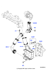 10AD Zw.kühler/Luftführung/Schläuche L550 DISCOVERY SPORT 2015 > (L550),Gebaut in Brasilien