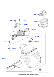 05AC Ansauggeräuschdämpfer L550 DISCOVERY SPORT 2015 > (L550),Gebaut in Brasilien