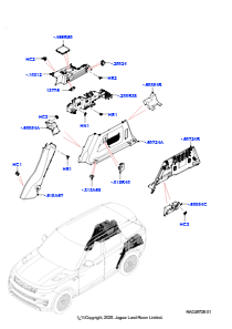25AC Seitenverkleidung L461 NEW RANGE ROVER SPORT 2023 > (L461)
