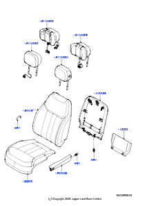 05AE Bezüge - Vordersitz L460 NEW RANGE ROVER 2022 > (L460),PU / Kvadrat